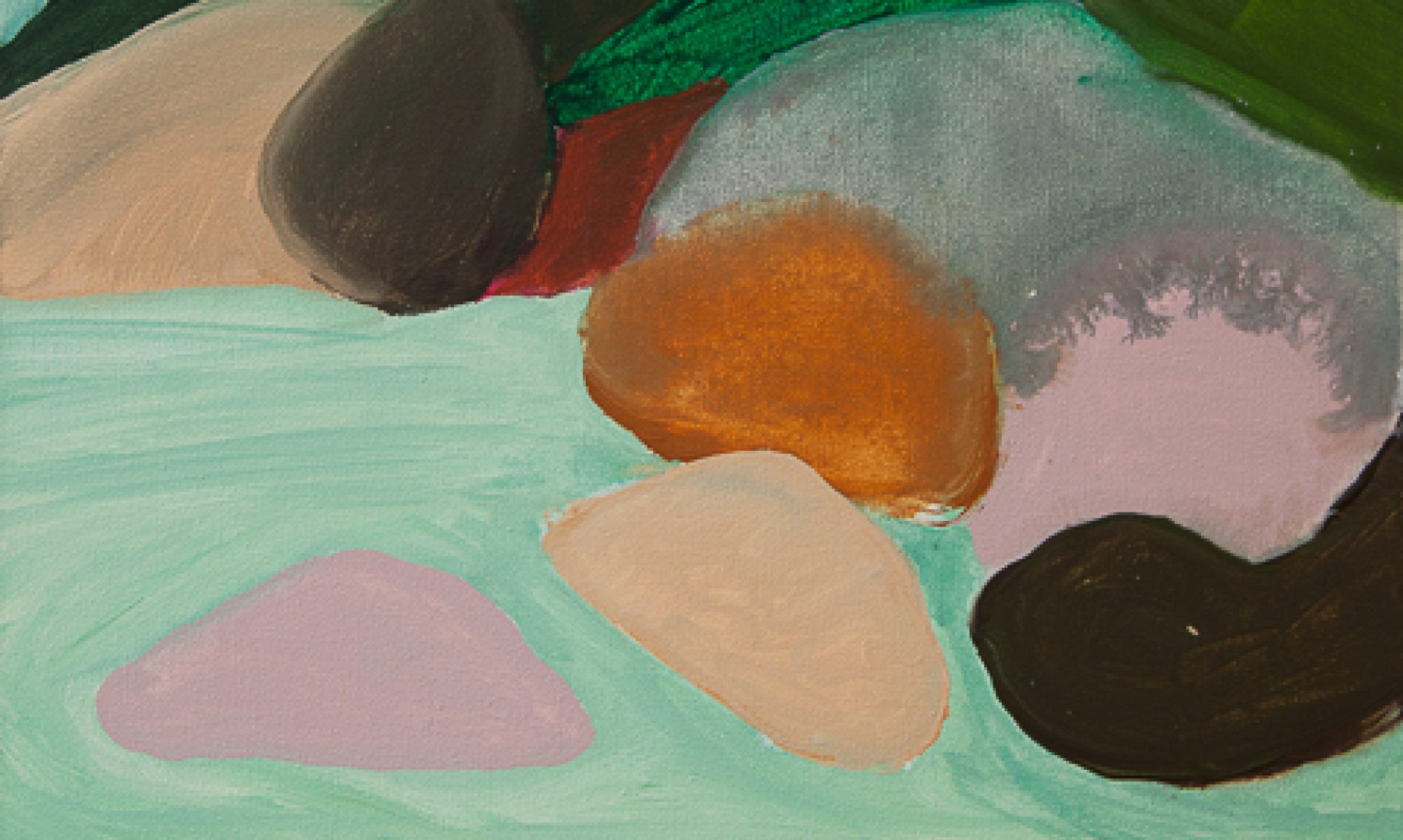 Cropped 19 Rockpool With Mountain Manjal Dimbi Mossman River Daintree National Park 61 X 45 Cms Low Res